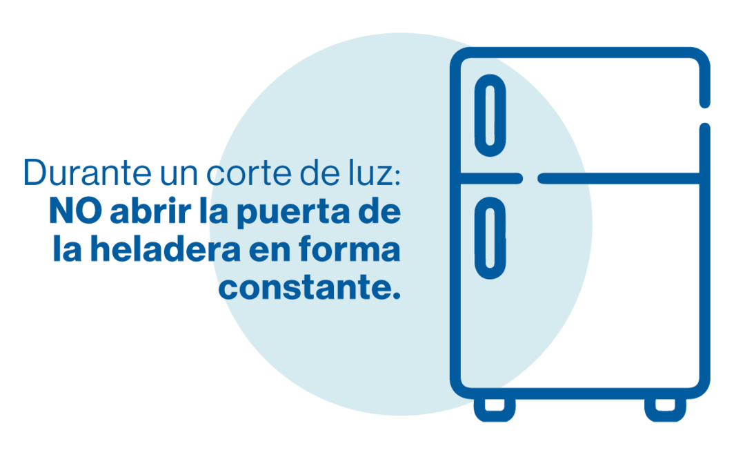 no abrir la puerta durante un corte de luz
