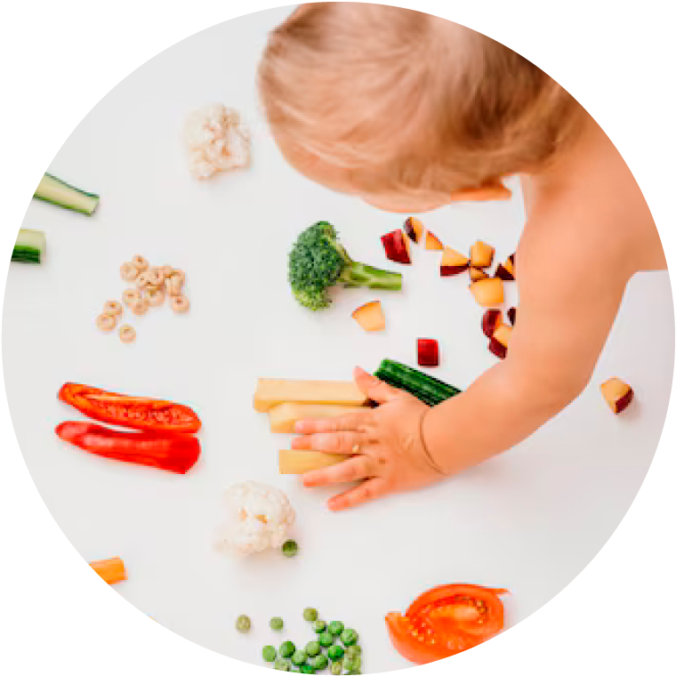 Imagen ilustrativa alimentación saludable en la infancia