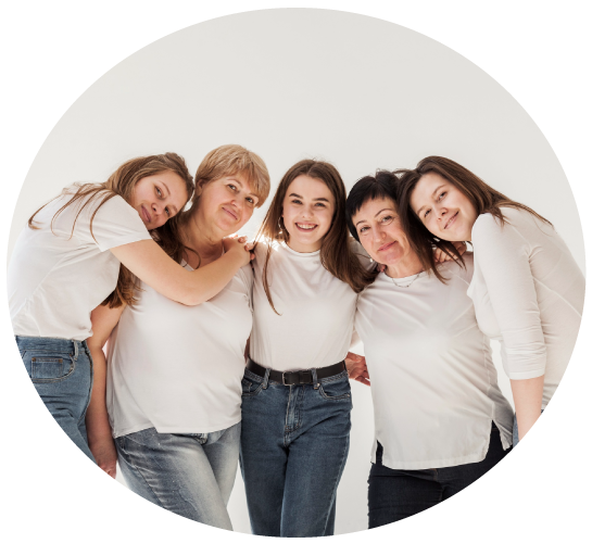 Imagen ilustrativa grupo de mujeres factores de riesgo cáncer de mama