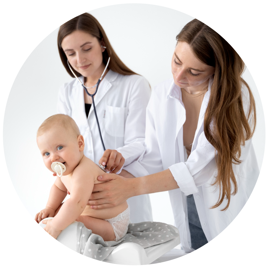 Imagen ilustrativa consulta médica 0 a 12 meses, extraccion de sangre.