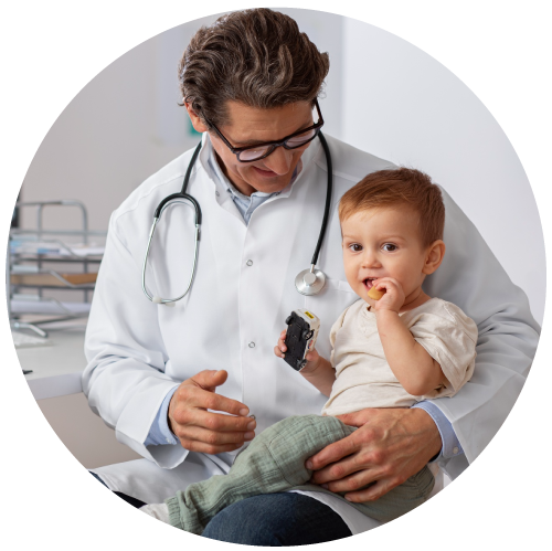 Imagen ilustrativa consulta médica 12 meses a 2 años, extraccion de sangre