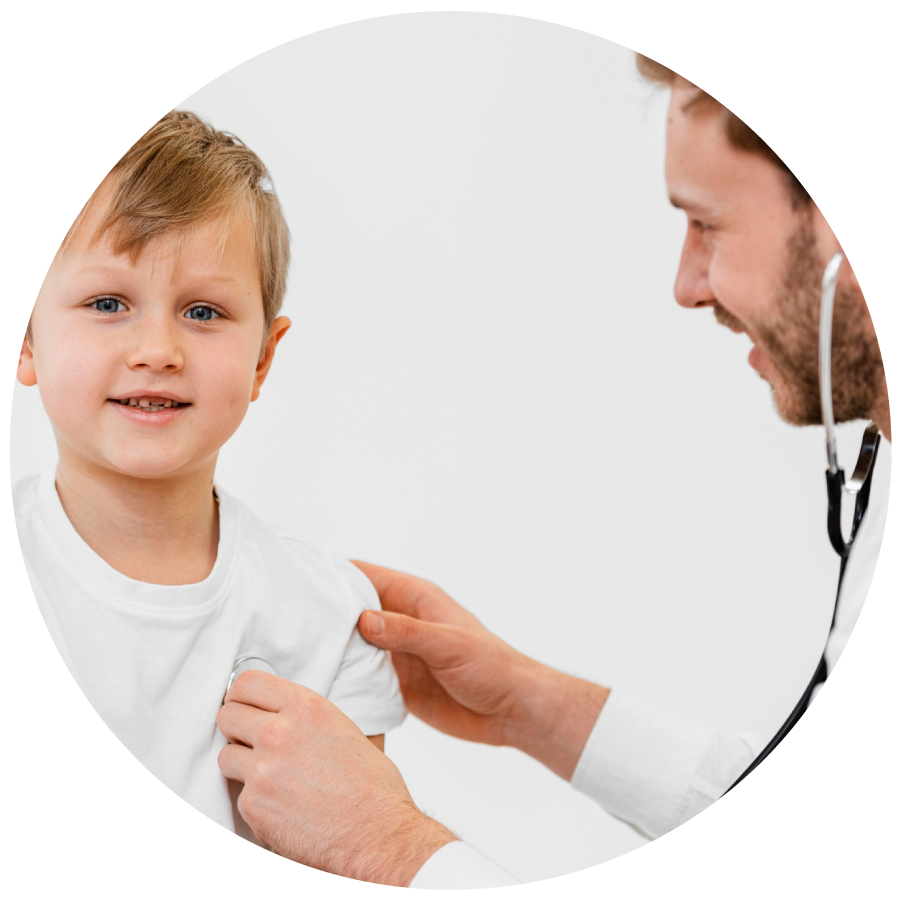 Imagen ilustrativa consulta médica 6 a 12 años, extracción de sangre