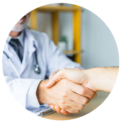 Imagen ilustrativa consulta médica, relación médico-paciente.