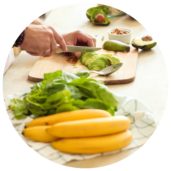 Imagen ilustrativa preparación recetas saludables