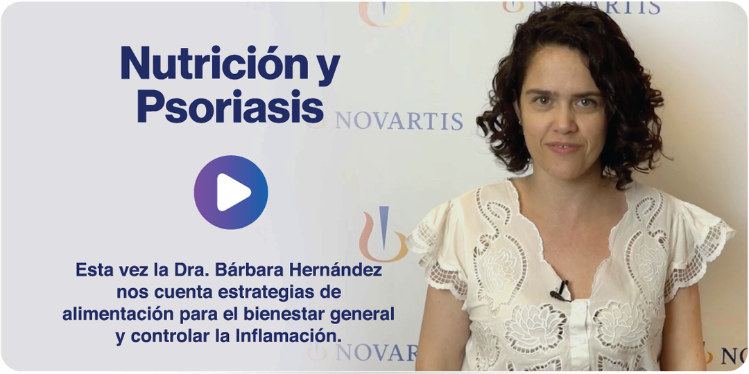 Imagen miniatura introducción al video de la Dra. Bárbara Hernández, nos cuenta estrategias de alimentación para el bienestar general y controlar inflamación.